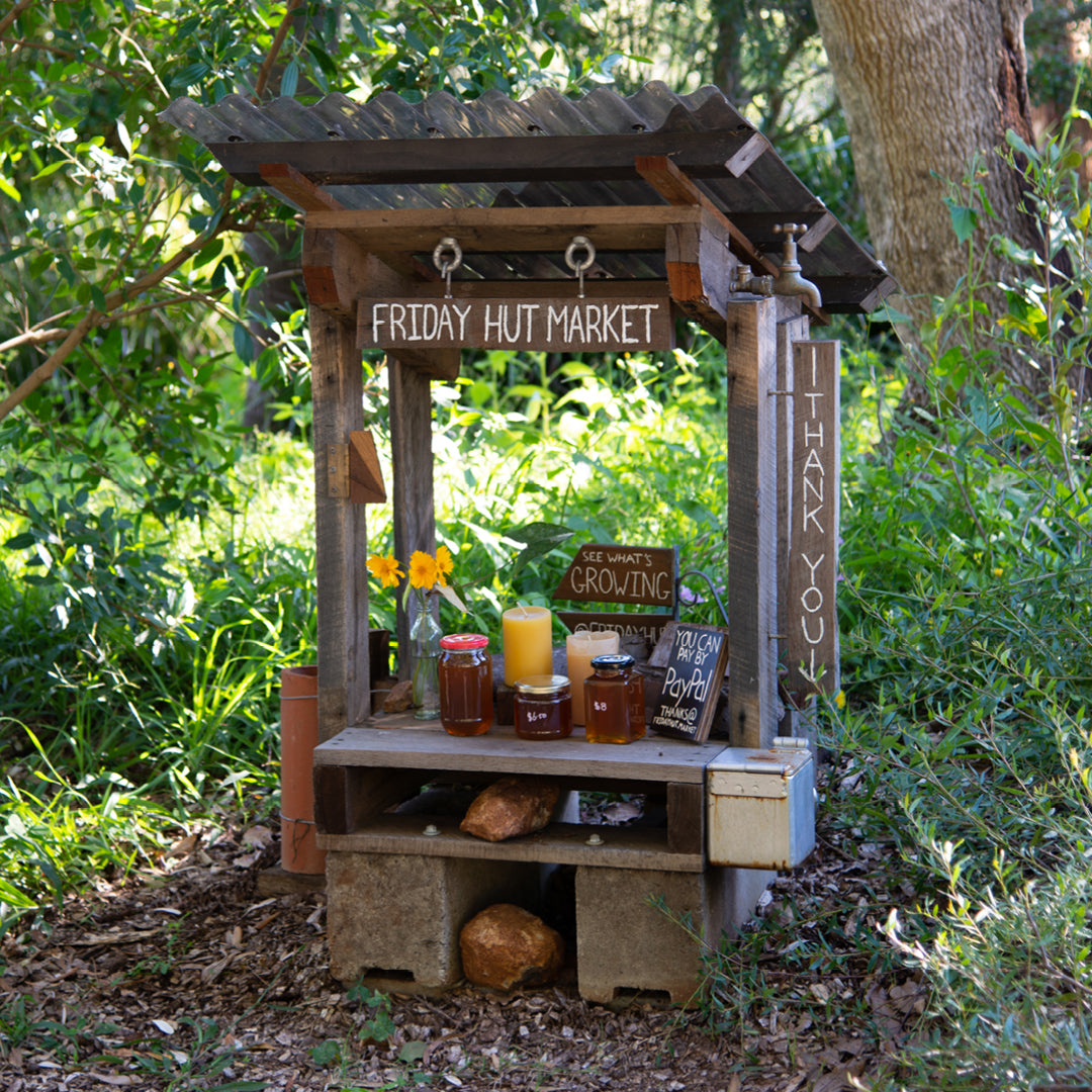 beeswax pillar candles